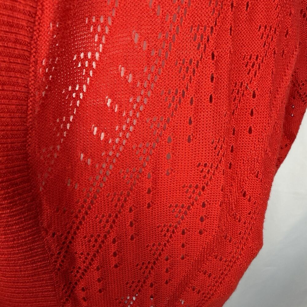 NWT Torrid Pontelle Open Knit Cardigan Sweater Red Size 1X Casual Work Travel - Picture 9 of 11